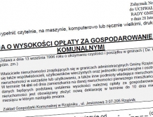 RZĄŚNIK: Deklaracje do końca marca