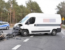 Motocyklista w szpitalu