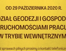 Wydział geodezji zawiesił bezpośrednią obsługę