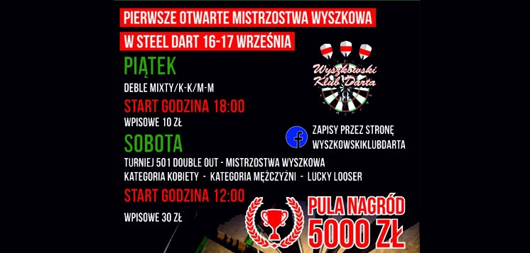 DART: Zagrają o tytuł mistrzyni i mistrza Wyszkowa!