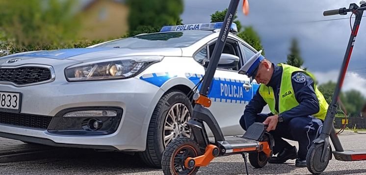Policja dyscyplinowała kierujących rowerami i hulajnogami