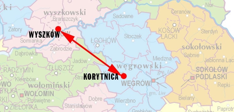 Zestrzelony dron znaleziony na terenie powiatu węgrowskiego