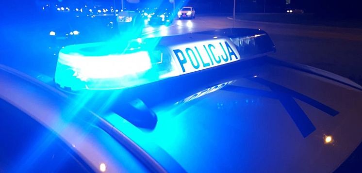 Pijany rowerzysta na drodze ekspresowej