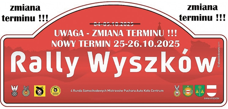SPORTY MOTOROWE: Rally Wyszków w innym terminie