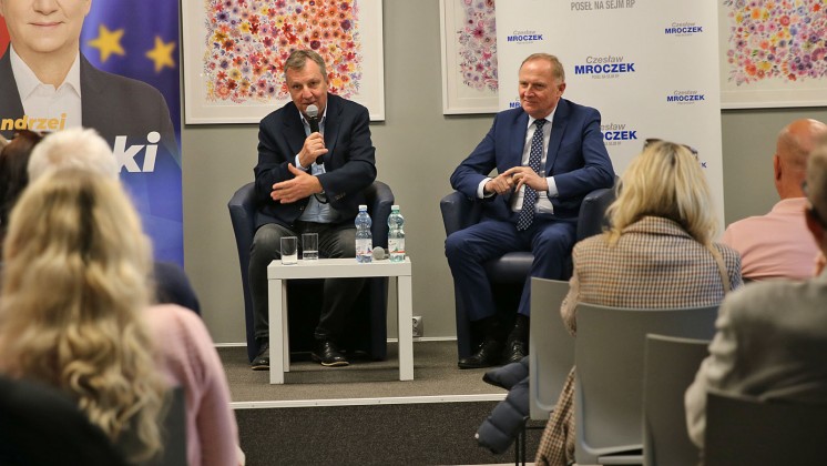 Wiceminister i europoseł w Wyszkowie. Spotkanie Koalicji Obywatelskiej (FOTO)