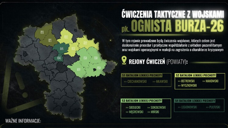 Ćwiczenia wojskowe na terenie Gminy Wyszków