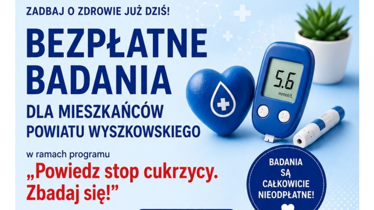 Bezpłatne badania w kierunku cukrzycy