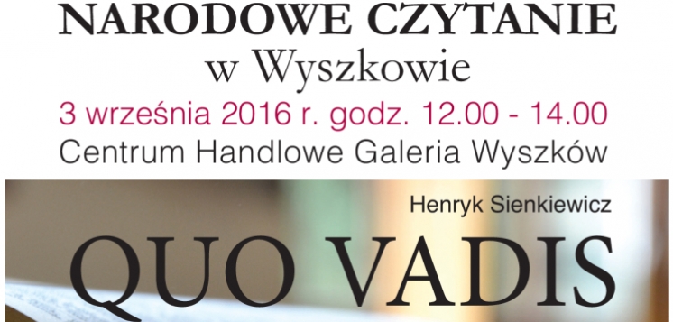 Narodowe Czytanie w centrum handlowym