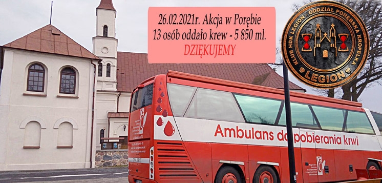 BRAŃSZCZYK: Zebrano 6 litrów krwi