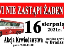 BRAŃSZCZYK: Kolejna akcja dla honorowych dawców krwi