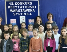 Eliminacje szkolne 45. Konkursu Recytatorskiego Warszawska Syrenka (FOTO)