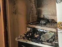 Pożar mieszkania w bloku przy ul. Serockiej (FOTO)