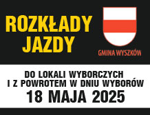 Rozkład jazdy bezpłatnej komunikacji miejskiej w dniu wyborów 18.05.2025