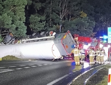 Wypadek cysterny z ciekłym azotem (FOTO)