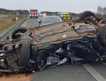 Zderzenie trzech aut na S8 (FOTO)