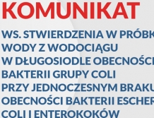 DŁUGOSIODŁO: Woda warunkowo przydatna do spożycia