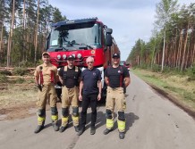 Wyszkowscy strażacy biorą udział w gaszeniu pożaru lasów na Lubelszczyźnie (FOTO) [AKTUALIZACJA]