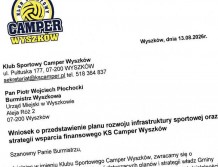 SIATkÓWKA: Camper pisze do burmistrza. Pytania o dotacje, halę i strategię sportu
