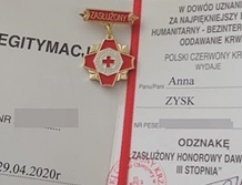 Policjanci honorowymi dawcami