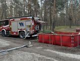 Strażacy z powiatu wyszkowskiego w akcji gaszenia pożaru w pod Wołominem (FOTO) - Wydarzenia - zdjęcie 4
