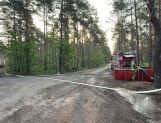 Strażacy z powiatu wyszkowskiego w akcji gaszenia pożaru w pod Wołominem (FOTO) - Wydarzenia - zdjęcie 6
