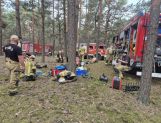 Strażacy z powiatu wyszkowskiego w akcji gaszenia pożaru w pod Wołominem (FOTO) - Wydarzenia - zdjęcie 24