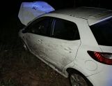 Na łuku auto wypadło z drogi (FOTO) - Wydarzenia - zdjęcie 6